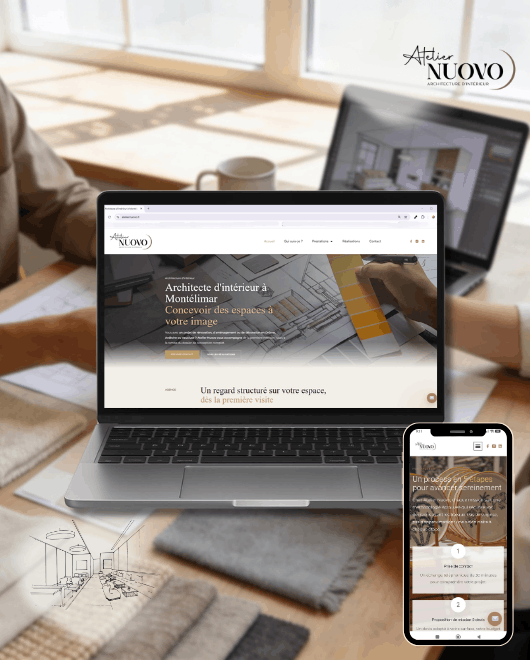 Réalisation site internet Atelier Nuovo